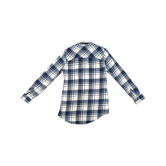 FOX Racing Flown Flannel Button Up Shirt Collared Long Sleeve Womens Small Top - Picture 2 of 6